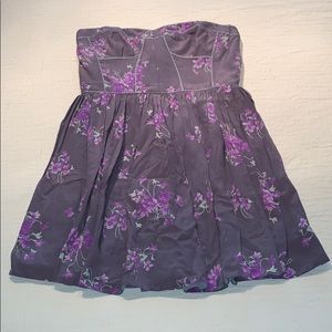 Rebecca Taylor strapless silk dress